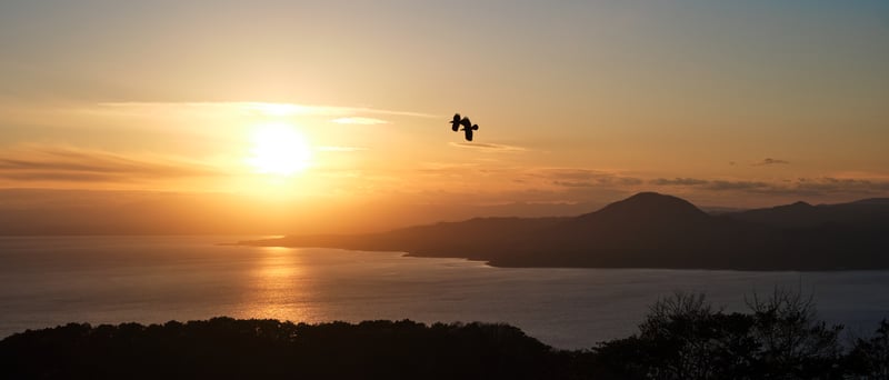 Sunset at Mount Hakodate